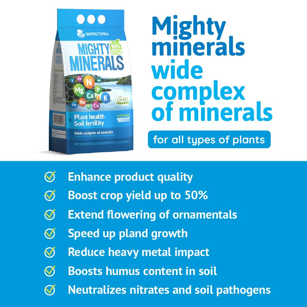 SAPROTERRA Mighty Minerals: Al Purpose Organic Fertilizer